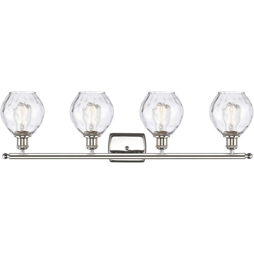 Ballston Small Waverly 4 Light 36 inch Polished Nickel Bath Vanity Light Wall Light, Ballston