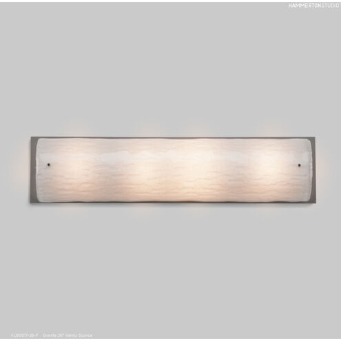 Textured Glass 2 Light 6 inch Graphite Cover Sconce Wall Light in Ivory Wisp
