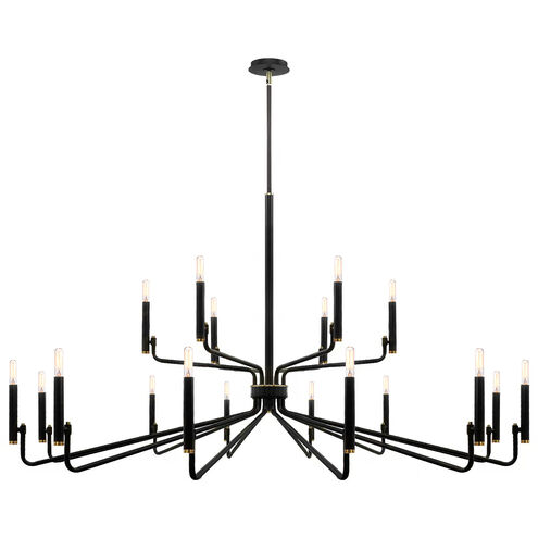 Bedford LED 57 inch Matte Black Chandelier Ceiling Light