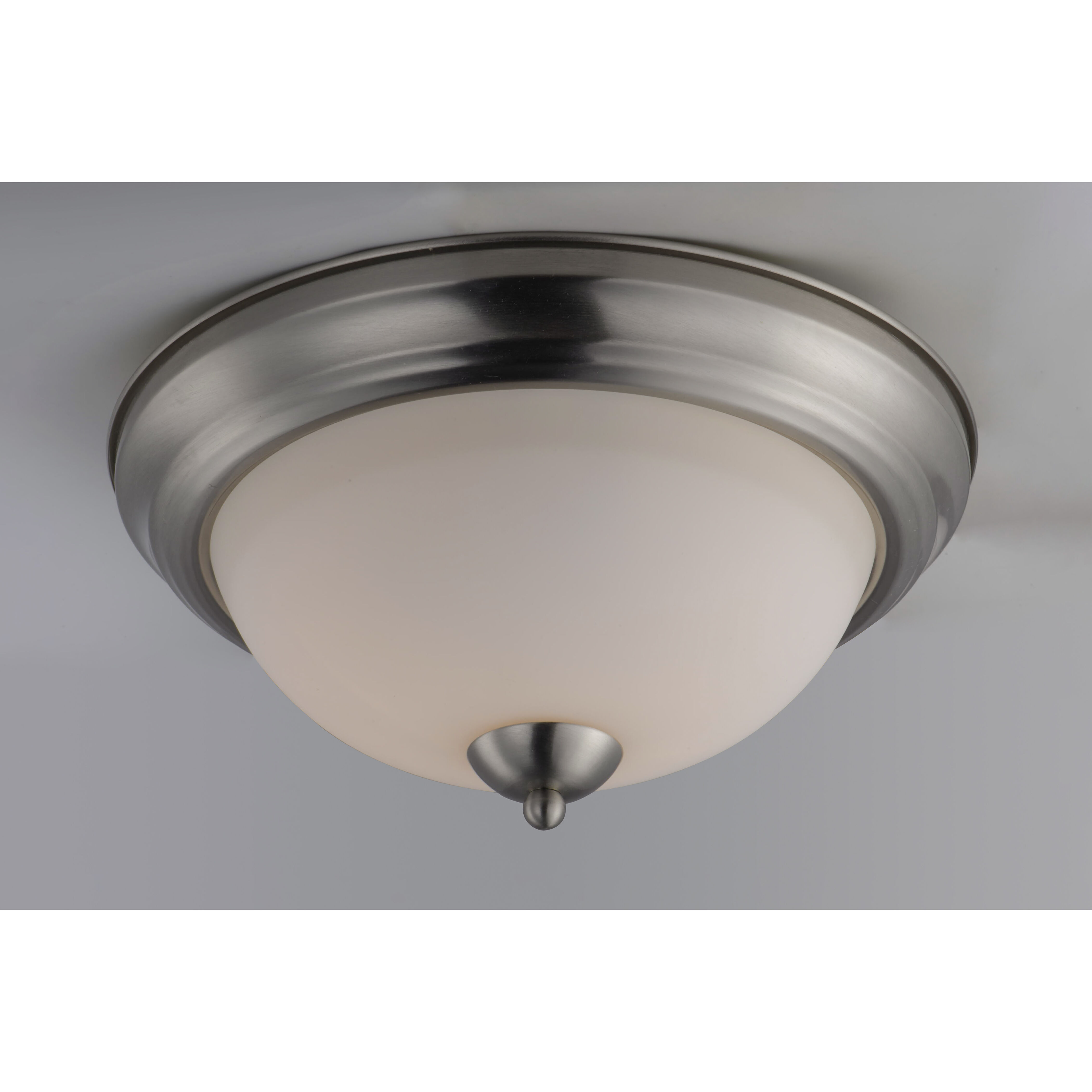 Taylor 2 Light 13.25 inch Satin Nickel Flush Mount Ceiling Light