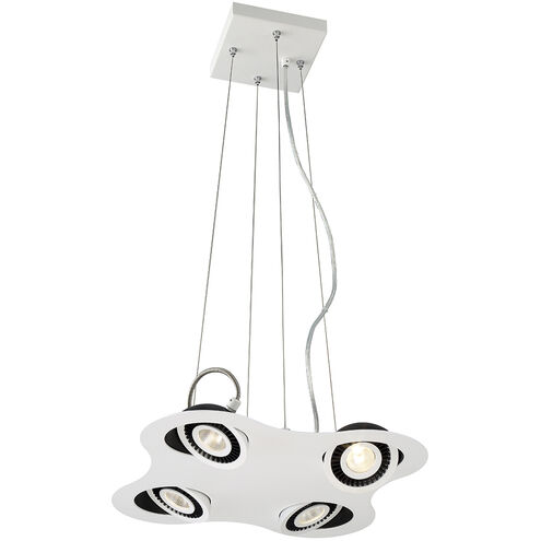 Vision LED 14 inch White/Black Pendant Ceiling Light