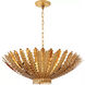 AERIN Hampton 6 Light 25.5 inch Gild Chandelier Ceiling Light, Medium