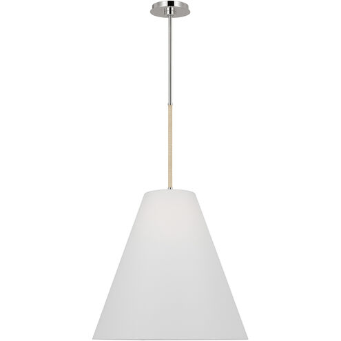 AERIN Remy 1 Light 19 inch Polished Nickel Pendant Ceiling Light