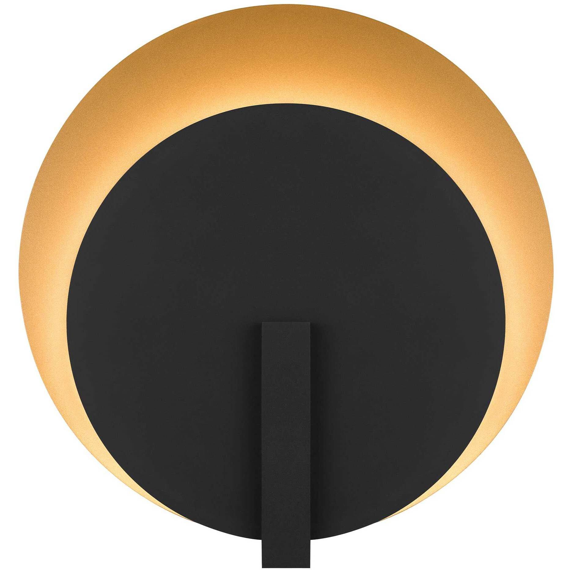 Eclipse LED 18.75 inch Sand Black Outdoor Wall Sconce