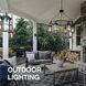 Coastal Elements Republic LED 12 inch Satin Nickel Outdoor Wall Mount Lantern, Estate Series