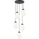 Seranna 5 Light 20.5 inch Matte Black Pendant Ceiling Light