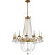 Viola 12 Light 37.5 inch Distressed Gold Leaf Chandelier Ceiling Light