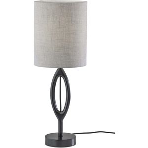 Mayfair 27.5 inch 100.00 watt Black Wood Table Lamp Portable Light