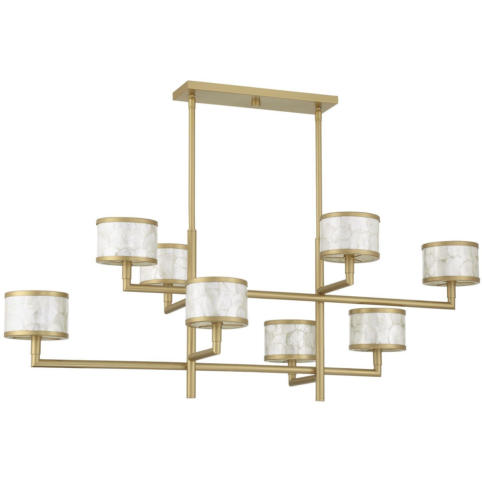 Mariquita 8 Light 20 inch Spun Gold Chandelier Ceiling Light