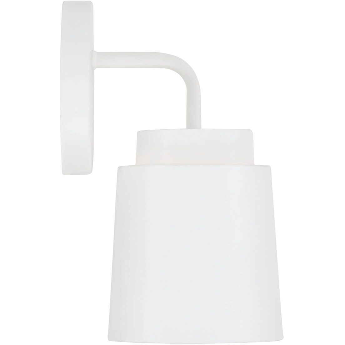 Pratt 1 Light 5 inch Matte White Sconce Wall Light