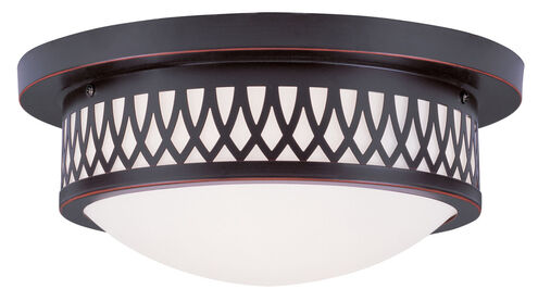 Westfield 2 Light 13 inch Olde Bronze Flush Mount Ceiling Light