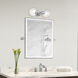 Downtown 2 Light 7 inch Polished Chrome Vanity Sconce Wall Light, Sphere