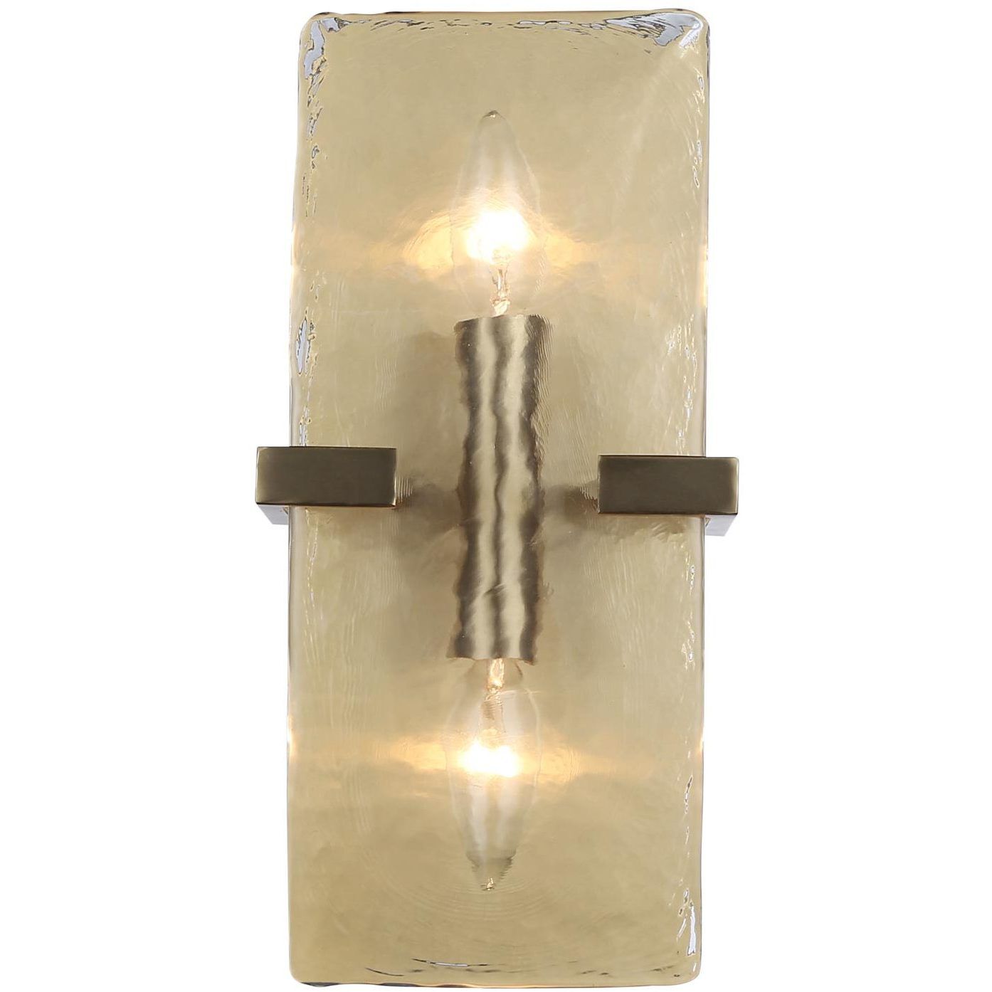 Aenon 2 Light 6.25 inch Brushed Champagne Brass Wall Sconce Wall Light