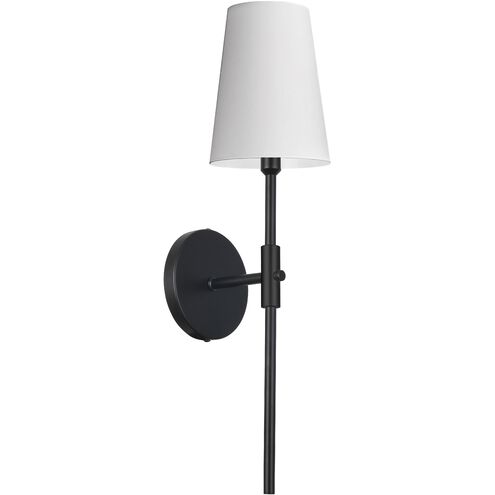 Cinthia 1 Light 4.75 inch Matte Black Wallchiere Wall Light