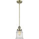 Franklin Restoration Canton 1 Light 6.5 inch Antique Brass Mini Pendant Ceiling Light in Incandescent, Seedy, Franklin Restoration