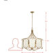 Panelist 5 Light 26 inch Brass Kisser Pendant Ceiling Light