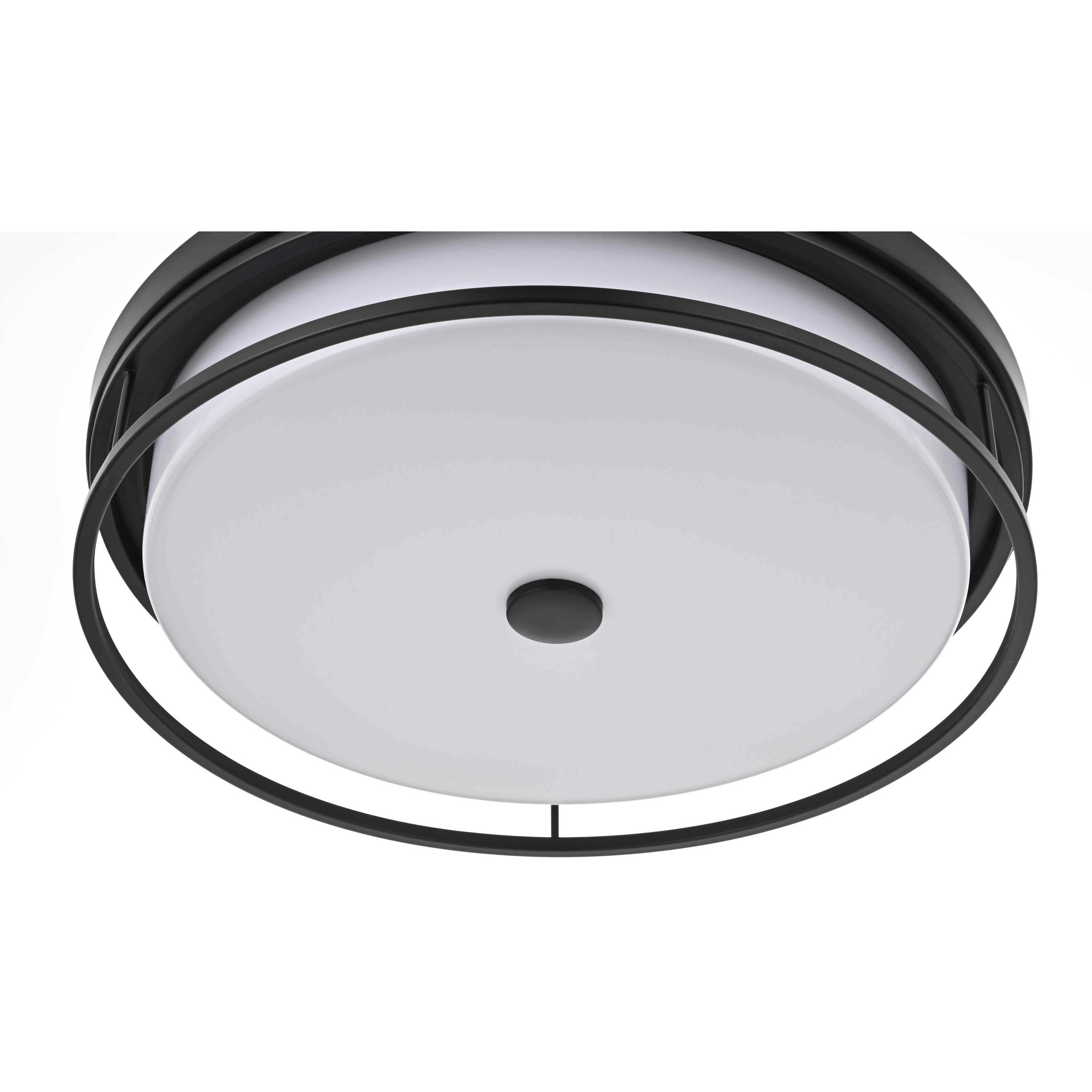 Kolson 20 inch Black Flush Mount Ceiling Light