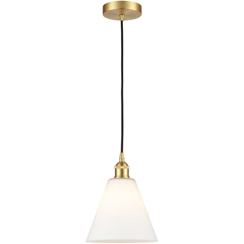 Berkshire 1 Light 8 inch Satin Gold Mini Pendant Ceiling Light