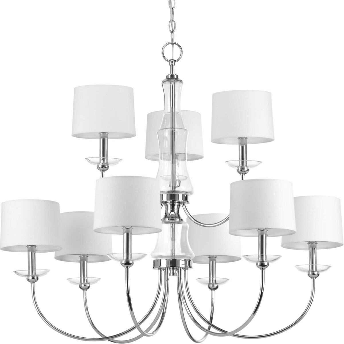 Litchfield 9 Light 34 inch Polished Chrome Chandelier Ceiling Light