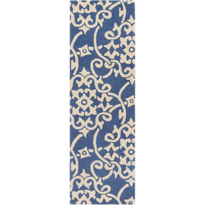 Athena 144 X 108 inch Purple and Yellow Area Rug, Wool