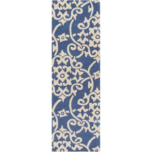 Athena 144 X 108 inch Purple and Yellow Area Rug, Wool