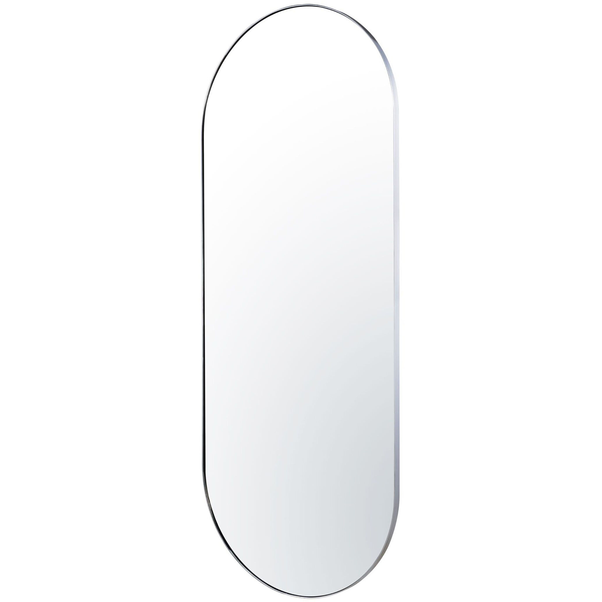 Capsule 60 X 24 inch Chrome Wall Mirror in Painted Chrome