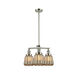 Franklin Restoration Chatham LED 24 inch Polished Nickel Chandelier Ceiling Light in Mercury Glass, Franklin Restoration