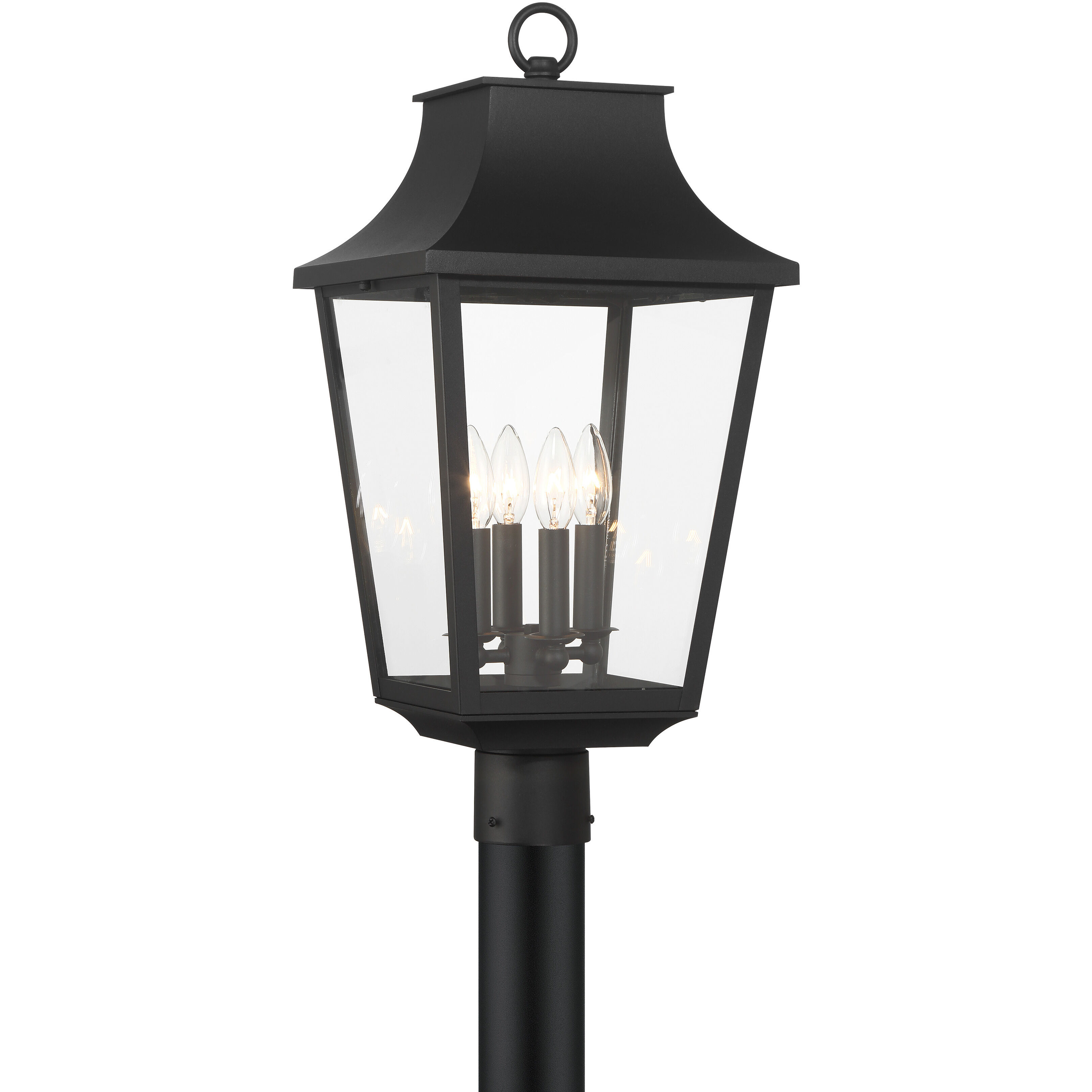 Altimeter 4 Light 23.5 inch Sand Coal Outdoor Post Lantern, Great Outdoors
