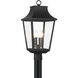 Altimeter 4 Light 23.5 inch Sand Coal Outdoor Post Lantern, Great Outdoors