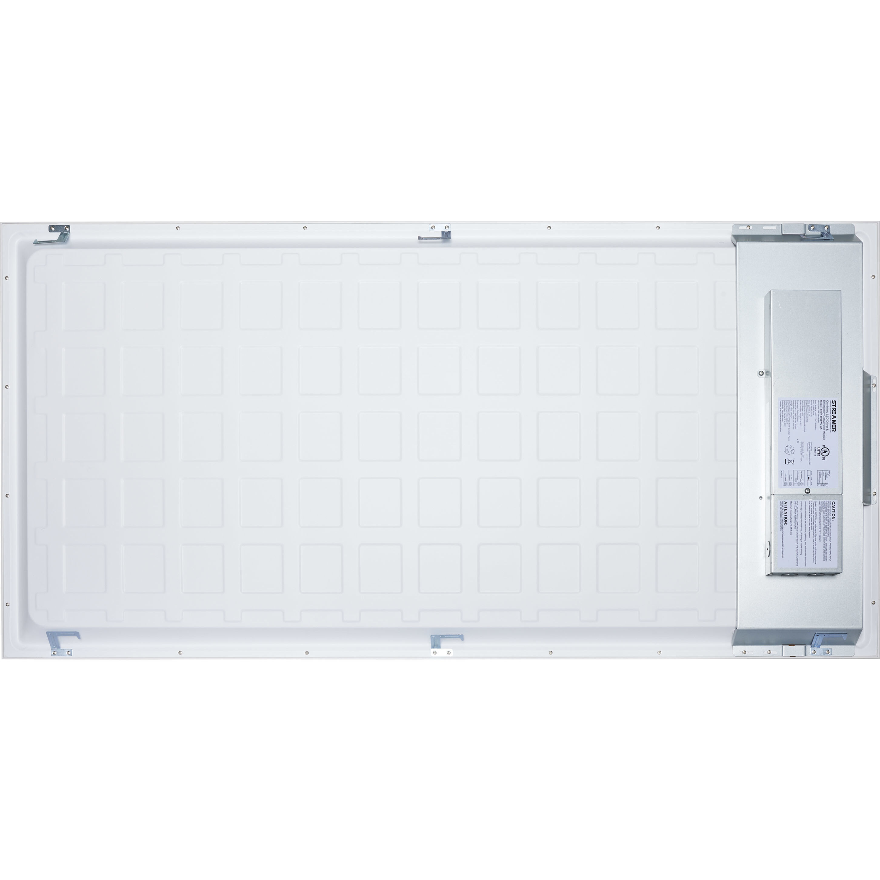 LED Backlit LED 23.75 inch White Flat Panel Ceiling Light