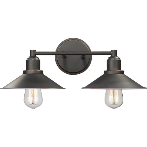 Casa 2 Light 18 inch Olde Bronze Vanity Wall Light in Olde Bronze Steel