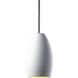 Radiance 1 Light 6.5 inch Bisque Pendant Ceiling Light in Brushed Nickel, Incandescent