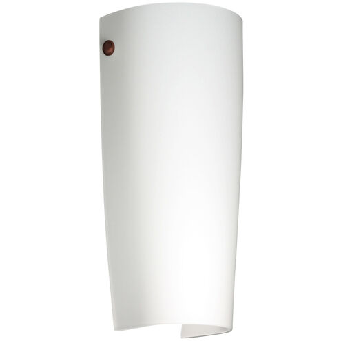 Tomas LED 5 inch Bronze ADA Wall Sconce Wall Light in Opal Matte Glass