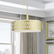 Vistaview 4 Light 21 inch Soft Gold Pendant Chandelier Ceiling Light