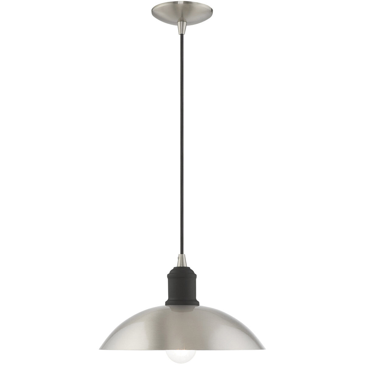 Allison 1 Light 13 inch Brushed Nickel Mini Pendant Ceiling Light