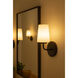 Kline LED 6.75 inch Black Bath Light Wall Light