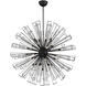 Dendelio 35 Light 54 inch Black Chandelier Ceiling Light