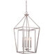 Hudson 4 Light 15.75 inch Polished Nickel Foyer Light Ceiling Light, Large