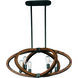 Bodega Bay LED 22.25 inch Anthracite Multi-Light Pendant Ceiling Light