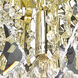 Amelia 3 Light 12 inch Gold Flush Mount Ceiling Light