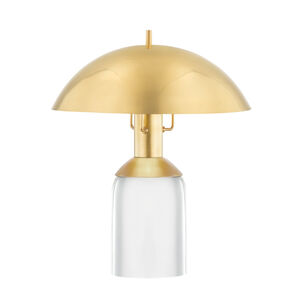 Bayside 16 inch Aged Brass Table Lamp Portable Light