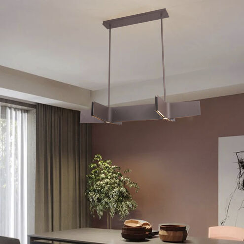 Canada LED 48 inch Sand Coffee Linear Pendant Ceiling Light