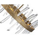 Revel LED 28 inch Burnished Gold Chandelier Ceiling Light
