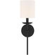 Vintage 1 Light 5 inch Matte Black Wall Sconce Wall Light
