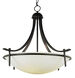 Vitalian 4 Light 32 inch Rubbed Oil Bronze Pendant Ceiling Light in Frosted