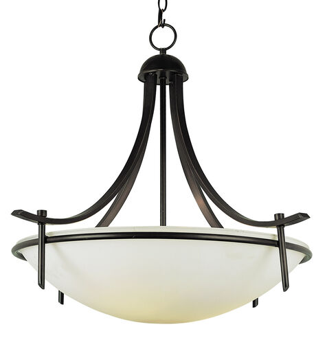 Vitalian 4 Light 32 inch Rubbed Oil Bronze Pendant Ceiling Light in Frosted