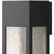 Rook LED 15 inch Satin Black Outdoor Wall Mount Lantern, Large