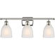 Ballston Brookfield LED 26 inch Polished Nickel Bath Vanity Light Wall Light in White Glass, Ballston