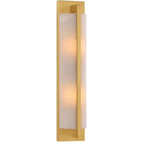 Carver 2 Light 4.5 inch Warm Brass ADA Wall Sconce Wall Light