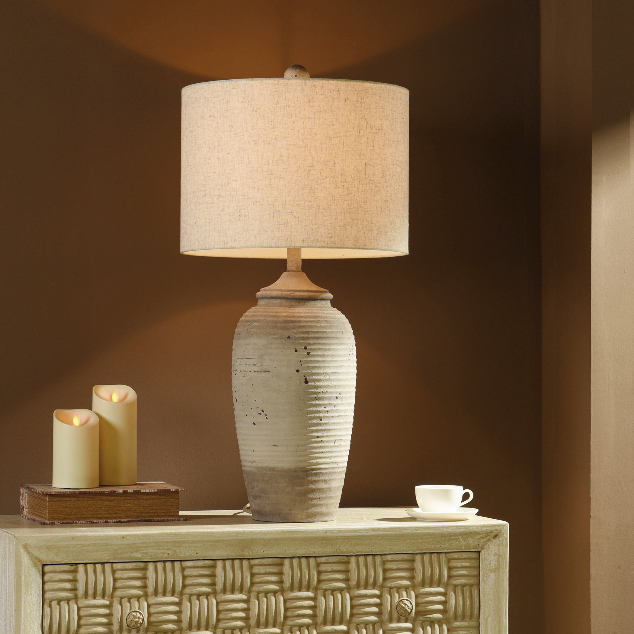 Charlotte 32 inch 150.00 watt Taupe Table Lamp Portable Light